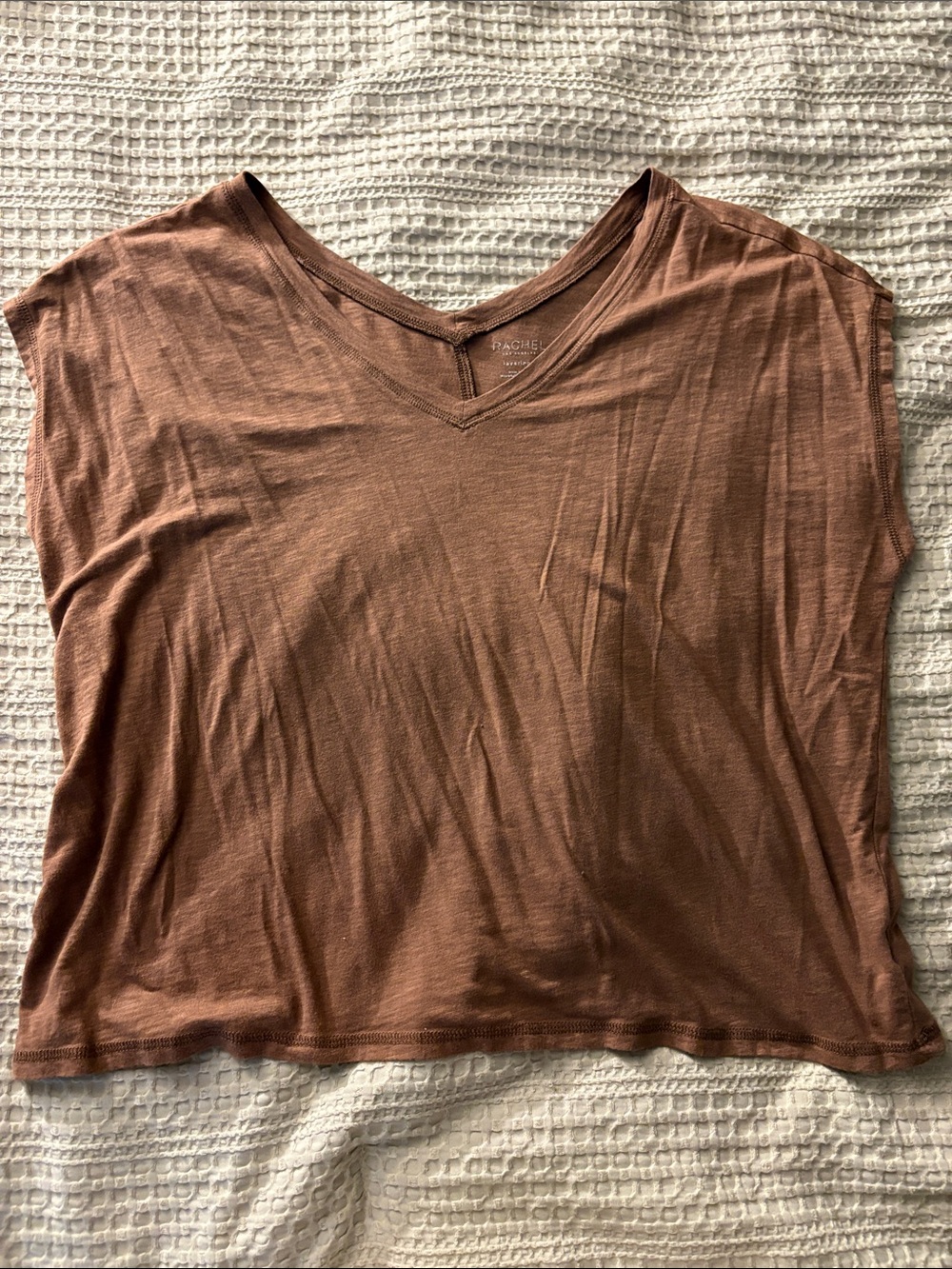 Rachel Zoe XL Brown Layering Essentials Top